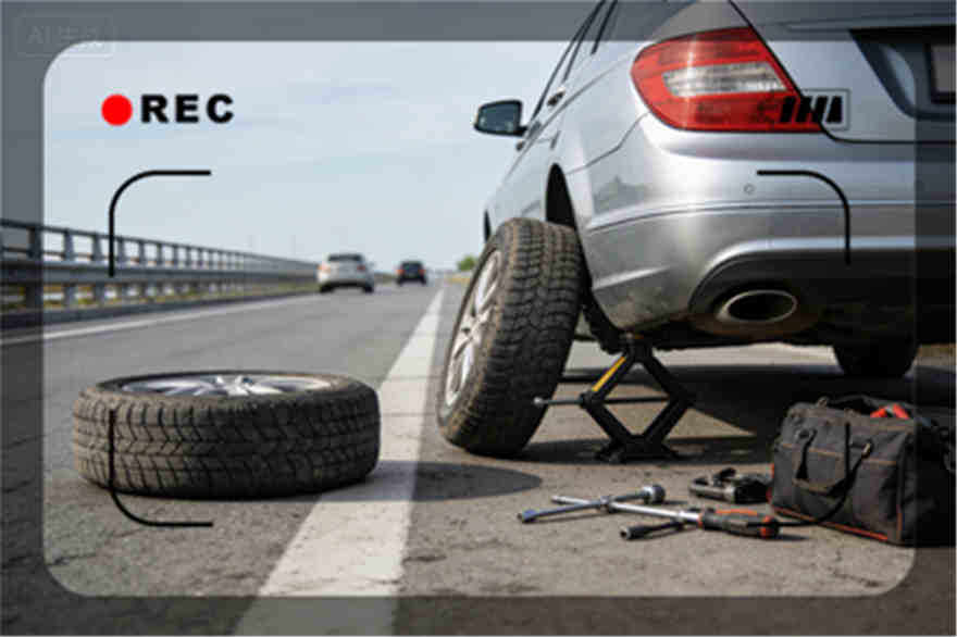 共青城高速公路爆胎-汽车换轮胎